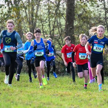 224 Läuferinnen und Läufer kämpfen am Samstag, 15. November 2025 in Laubach im Hunsrück um die Rheinland-Pfalz-Meistertitel im Crosslauf (Foto: Mark Dieler). 