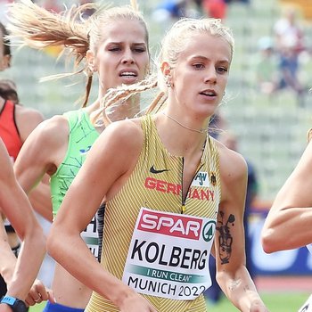 Majtie Kolberg EM-Dritte mit dem Team (Foto: Iris Hensel).