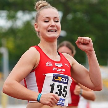 Sophia Junk (LG Rhein-Wied) geht in Kassel über 100 Meter, 200 Meter und mit der 4x 100 Meter Staffel an den Start (Foto: Wolfgang Birkenstock).