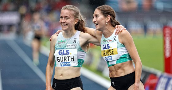 Olivia Gürth und Gesa Krause über 3000m Hindernis bei der EM am Start (Foto: Gantenberg)