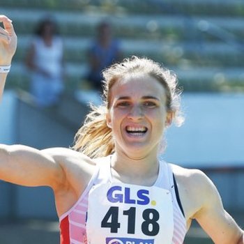 Auf der 600m Strecke kann Lucia Sturm (TSV Moselfeuer Lehmen) mit einer der vorderen Platzierungen rechnen (Foto: Iris Hensel).