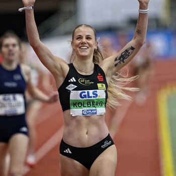 Majtie Kolberg (LG Kreis Ahrweiler) gelang die Titelverteidigung (Foto: Gantenberg).