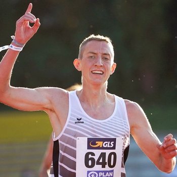 Gold für Benjamin Dern (LAZ Birkenfeld) bei der Jugend DM in Rostock (Foto: <a href="https://www.wolfgang-birkenstock.de/" target="_blank">Wolfgang Birkenstock</a>).