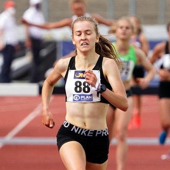 Im 400-Meter-Rennen in Pfungstadt hatte Gürth die Nase vorn gehabt: Hier war sie in 56,42 Sekunden schneller als je zuvor (Foto: W. Birkenstock).