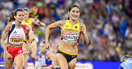 Gesa Krause macht den EM-Titel im Schlusssprint klar (Foto: Jan Papenfuss)