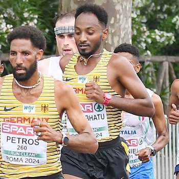 Samuel Fitwi in Sydney auf Platz 13 (Foto: Iris Hensel).