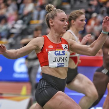 Sophia Junk startet am Sonntag, 9. März um 12:00 den Vorlauf bei der Hallen EM in den Niederlanden (Foto: D. Gantenberg).