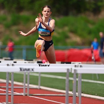 Hannah Schwind (Post-Sportverein Trier) löste in 14,15 Sekunden die DM-Norm über 100m Hürden (Foto: René Weiss).