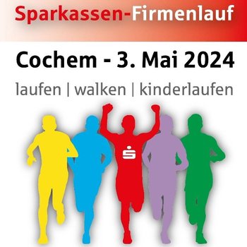 Am Freitag, den 03. Mai 2024 findet der SparkassenFirmenlauf in Cochem statt.