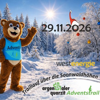Der Argenthaler Quarzit Adventstrail findet am 29. November 2026 statt.