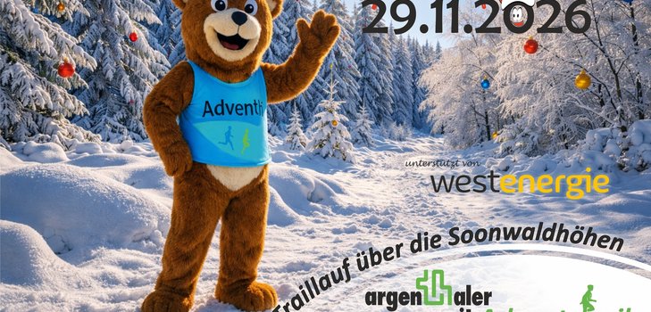 Der Argenthaler Quarzit Adventstrail findet am 29. November 2026 statt.