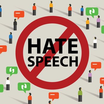 "Hate Speech zu widersprechen ist kein Sprint, sondern ein Marathon" (Grafik: adobe-stock - bakhtiarzein)