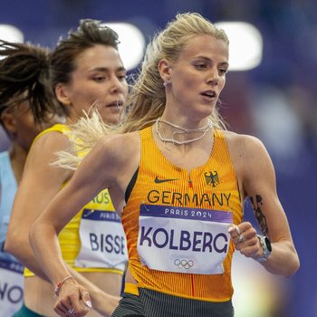 Majtie Kolberg (LG Kreis Ahrweiler) läuft beim Meeting in Karlsruhe erneut eine schnelle Zeit über 800 Meter (Foto: beautiful-sports).