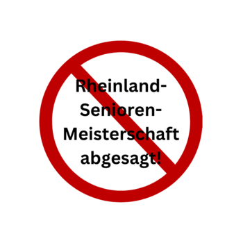 Rheinland-Senioren-Meisterschaft muss abgesagt werden