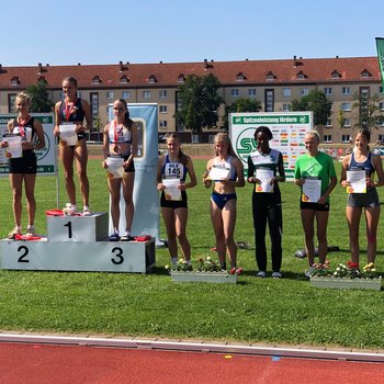Bei den DM MK der W15 in Halle (Saale) hat sich Elenor Servatius (Athletic-Team Wittlich) den Vizetitel gesichert (Foto: privat).