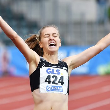 Die LVR-Athletin Olivia Gürth (Diezer TSK Oranien) wurde vom DLV zum „Ass des Monats“ Juli nominiert (Foto: Iris Hensel).