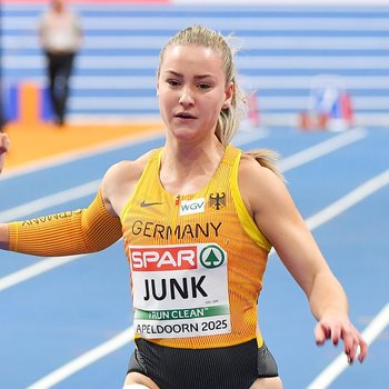 Sophia Junk (LG Rhein-Wied) sprintete über 100 Meter in 11.21 Sekunden zur neuen Bestzeit (Foto: Iris Hensel).