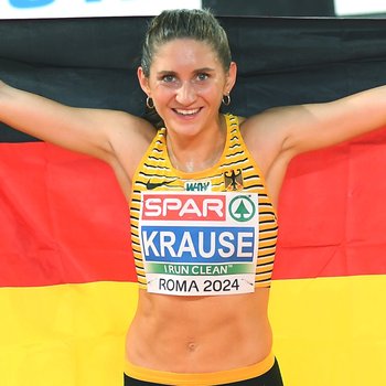 Hindernisläuferin Gesa Krause (Silvesterlauf Trier) gewinnt bei der rheinland-pfälzischen Sportlerwahl für das Jahr 2024 (Foto: Iris Hensel).