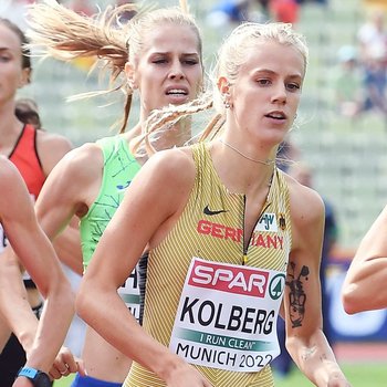 Majtie Kolberg (LG Kreis Ahrweiler) geht bei der EM in Rom über 800m an den Start (Foto: Iriis Hensel).