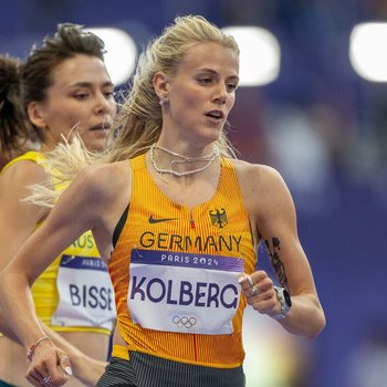 Sieg mit Saisonbestzeit für Majtie Kolberg (LG Kreis Ahrweiler) beim Meeting in Trier (Foto: Beautiful-Sports).