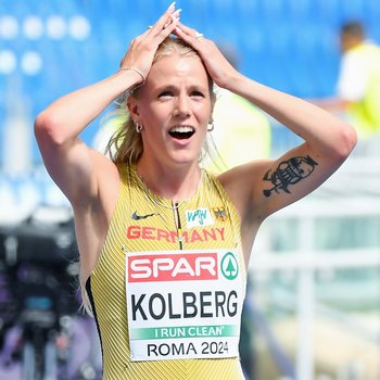 Auch bei ihrem zweiten Auftritt bei den Europameisterschaften in Rom wusste Majtie Kolberg (LG Kreis Ahrweiler) auf ganzer Linie zu überzeugen (Foto: Iris Hensel).